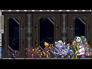 Mega Man X8 Demake Adjusted アルティメットアーマーで８ボス同時撃破＋コピーシグマ戦