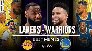 Top memes from the Golden State Warriors beating the LA LAKERS - October 18, 2022 - The Memedroid Blog