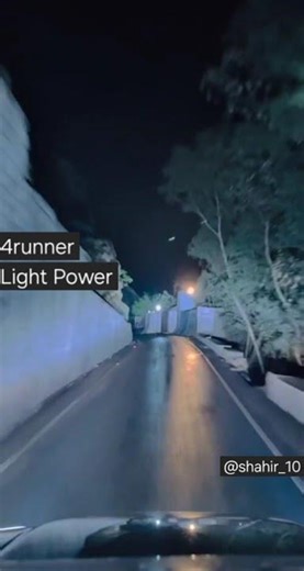 toyota 4runner light power in night