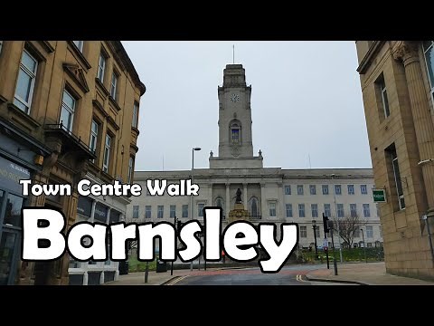 Barnsley Town Centre Walk【4K】| Let's Walk 2021