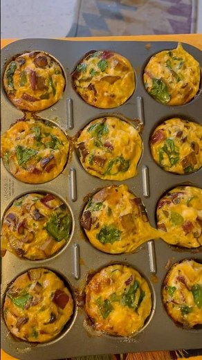 Breakfast Egg Bites (Easy Muffin Tin recipe) #breakfast #recipeoftheday #delicious #brunch #yum