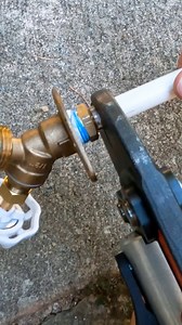 648K views · 1.4K reactions | Replacing a hosebibb on polybutylene  This 30 year old gray polybutylene pipe developed a leak at a customer’s hosebibb connection. I’m using a push fitting to transition from the poly b to PEX. The siding and insulation will be replaced one the water damage is addressed #plumbing #plumber #diy #asmr #fyp #reels #homerepair #plumbingrepair #foryou #plomero #handyman | The Plumberlorian | Facebook