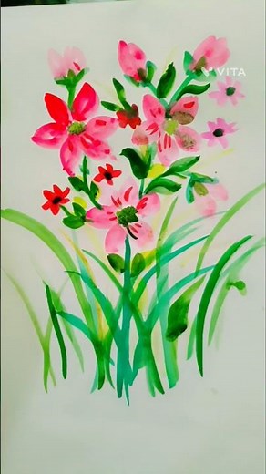 "Simple Watercolor Flower Tutorial | Step by Step for Beginners"