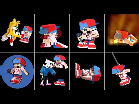 The Best Game Over Screen in FNF (Minecraft Animation)