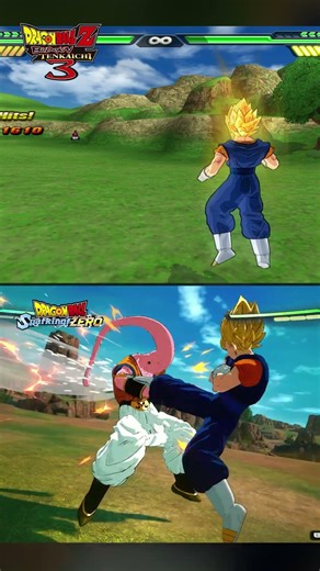 Super Vegito Grab Animation Comparison | BT3 Vs Sparking! ZERO