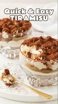 Eggless Tiramisu in 15 Minutes | No-Bake, Very few ingredients!