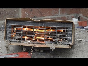 Smashing a Vintage Sunbeam RA-H Fan Heater