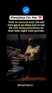 Love never has an expiry date if you are with the right person. ❤️ In the middle of the night, while the world slept, one old man stayed wide awake. Not because he had to—but because he wanted her to rest. No second berth, no complaints—just quiet love in motion. ✅ A late-night train ride, only one berth—she slept, he sat at the edge without a word. ✅ He didn’t wake her once, though his back ached—because her comfort mattered more. ✅ At 2 AM, his eyes stayed open not from discomfort, but from ca