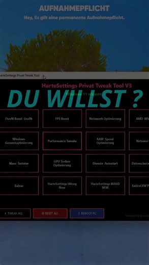 Full Tweak V3 Jetzt draußen!!!!! #fps #mehrfps #fivem #clean #hartesettings