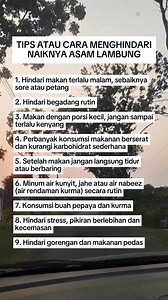 228K views · 969 reactions | Tips menghindari asam lambung. #infosehat #sehat #kesehatan #GERD #asamlambung | Galeri Sehat | Facebook