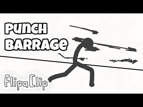 How to animate a Punch Barrage in FlipaClip