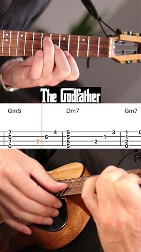 The Godfather Theme #ukulele #fingerstyle #tabs Played on a ‪@FlightUkulele‬