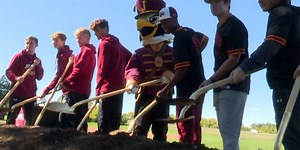 JCC breaks ground for new turf field