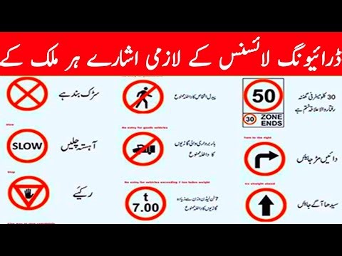 Required driving license symbols for each country