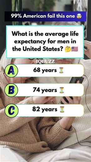 🤯 “Real-life stats!”📊What is the average life expectancy for men in the United States#amercia