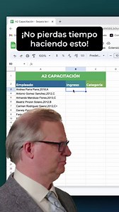 Una función rapidísima que te va a ahorrar muchísimo tiempo en Google Sheets 👌🏽#googlesheets #excel | A2 Aprende y Aplica