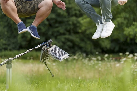 A leap ahead: Robotic leg mimics human muscles to ace rough terrains