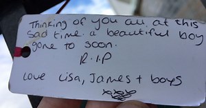 See heartbreaking tributes at scene of teenager's death