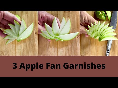 3 Cocktail Garnish Ideas Using Apple
