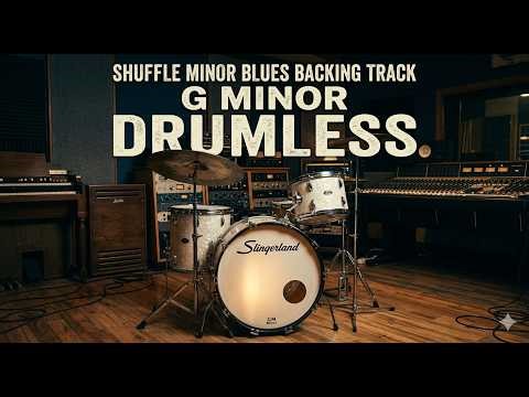 DRUMLESS Shuffle Blues G minor | Sonny Boy Williamson Style | 108 BPM