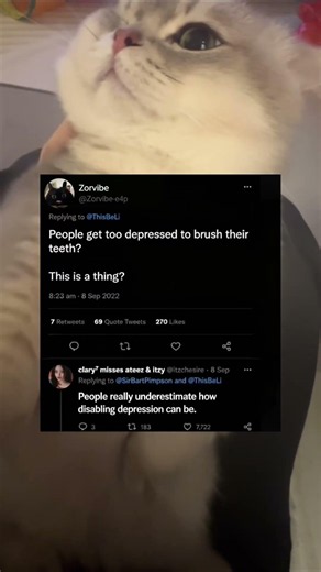 Depression can be so disabling you can’t even brush your teeth 🫂 #mentalhealth