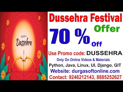 DURGASOFT: Dussehra Festival Offer: 70% Off (Use Promo Code: DUSSEHRA) On All Courses