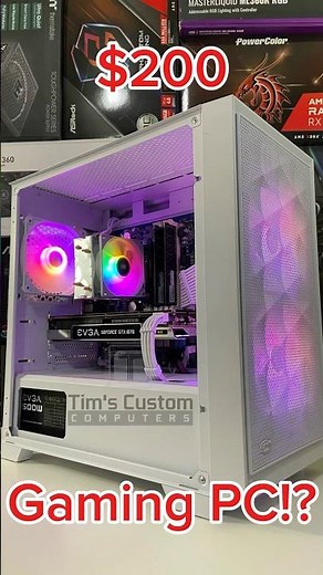 I BUILT A $200 GAMING PC… AND SO CAN YOU! Specs and prices in the video!