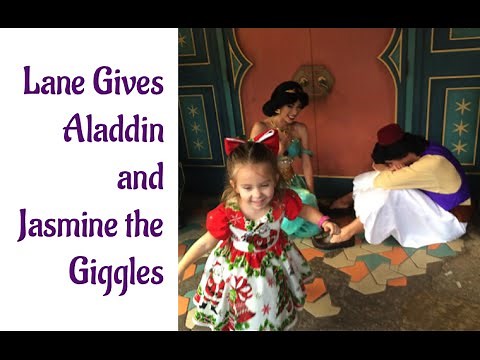 Lane Gives Aladdin and Princess Jasmine the Giggles