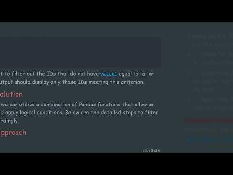 Unlocking Dataframe Insights: How to Retrieve IDs Without Specific Values in Python using Pandas