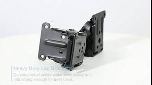 FURNIWARE 2PCS Table Leg Folding Brackets,Lock Extension Table Bed Leg Feet Steel Foldable Support Hinge