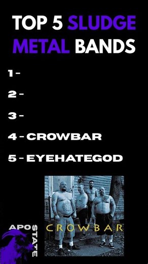 Top 5 Sludge Metal Bands #sludgemetal #nola #eyehategod #crowbar #down #acidbath