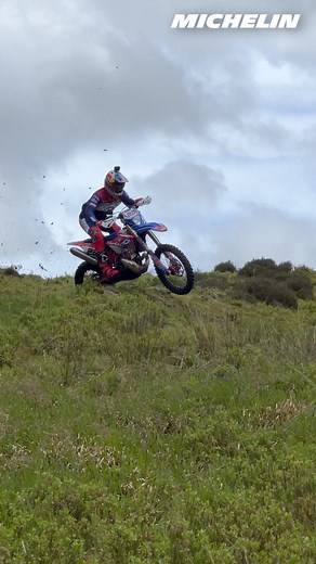 Send It! Jonny Walker opted for the Enduro Extreme to cope with the technicalities of a MTB downhill track on an enduro bike! Check out Red Bull to see the full crazy jump | Michelin