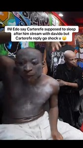 carter reaction when ini edo told to sleep after his stream with davido | Sandra Benede live