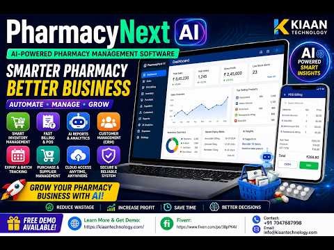 PharmacyNext AI Software | Smart Pharmacy Management System with AI | Billing, Inventory & CRM