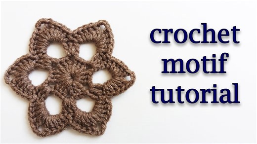 How to Crochet a Motif | Motif Crochet | Crochet Motif Tutorial