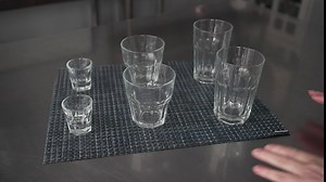 Restaurantware Otto 10 Ounce Beverage Glasses Set Of 6 Paneled Drinking Glasses - Fine-Blown Tempered Dishwasher-Safe Clear Glass Glassware Set For All Types Of Drinks