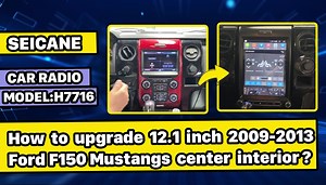 标题： How to upgrade 2009 2010 2011 2012 2013 Ford F150 Mustang radio...