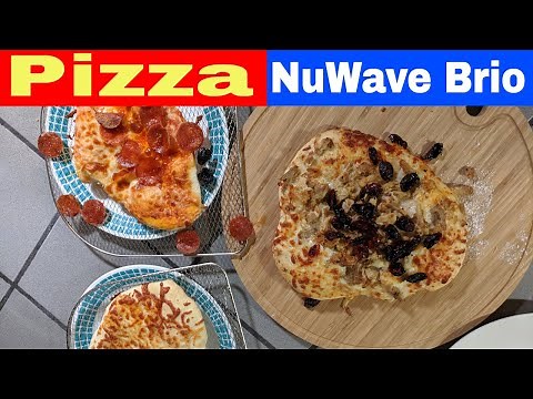 3 Pizzas at Once, Air Fryer Oven Recipe, NuWave Brio 14Q (14 Quart)