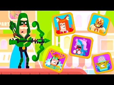 Bowmasters - Gameplay Walkthrough Epic Wins - Robin Vs All Characters Tournaments
