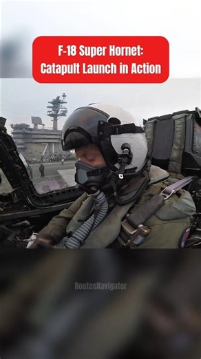 POV: Catapult Launch in an F-18 Super Hornet