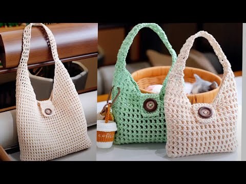 How to crochet bag for beginners || step-by-step