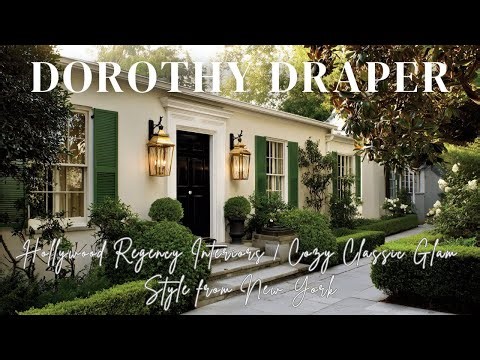 Dorothy Draper Hollywood Regency Interiors Cozy Classic Glam Style from New York