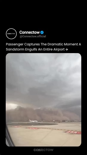 Connectow on Instagram: "This Is What Happens When a Sandstorm Turns Day Into Darkness A sandstorm is one of nature’s most intense displays of atmospheric power. Driven by strong winds, massive clouds of dust and sand are lifted into the air, forming a towering wall that can stretch for miles and move at highway speeds. As the storm advances, visibility drops to near zero, the sky shifts into haunting shades of orange, brown, or red, and entire landscapes disappear in seconds. These storms can g