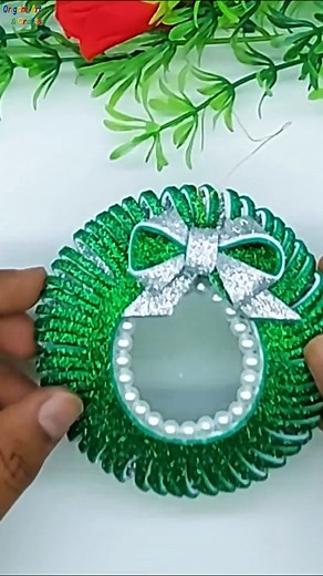 56K views · 601 reactions | Upcoming Christmas Decoration Ideas With Paper Wreath #handmade #Christmas #wreaths | Origami Art & Crafts | Facebook