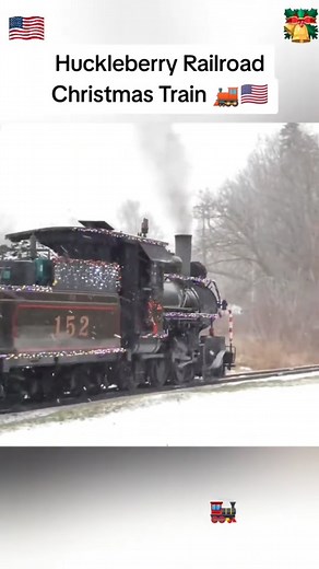 Huckleberry Railroad Christmas Train #steamengine #train #railway #engine #engine #whistle #locomotive #sound #smoke | Steam Engine