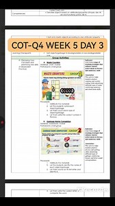 📘 KINDER CLASSROOM OBSERVATION PACKAGE 🗓 Quarter 4 – Week 5 | Day 3 📚 Paksa: TAMANG PAGTATAPON NG BASURA AT PAGHIHIWALAY NITO SA NABUBULOK AT DI- NABUBULOK NA BASURA. 📦 Kasama sa Package: ✅ May kumpletong Indicators at Annotations ✅ Detailed Lesson Plan (DLL) ✅ PowerPoint Presentation ✅ Instructional Materials (IMs) ✅ Kuwento para sa bata ✅ Worksheet Activities ✅ At iba pang ready-to-use teaching materials 💡 Perfect para sa: ✔ Demo Teaching ✔ Reclass ✔ Classroom Observation 📩 Avail now! 👉