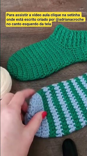 Meia em crochê. A vídeo aula já está disponível!