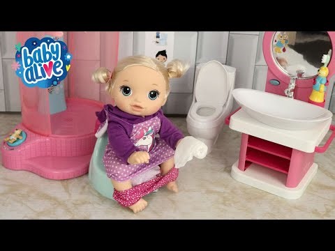 BABY ALIVE BEBÊ NINA ROTINA DA NOITE CUIDANDO E Alimentando minha Baby alive