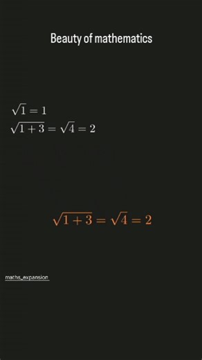 Mathematics on Instagram: "↗️ Sum of odd numbers inside the square root is always a natural number 🍎🕳️ #apple #animation #maths #mathematics #math #mathmemes #mathproblems #mathisfun #mathsteacher #mathstudents #algebra #calculus #reels #instagramreels #reels #mathedit #reelsboost #trendingreels #visualization #golden #ratio #fun"