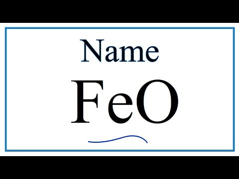 How to Write the Name for FeO